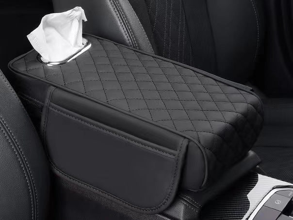 Memory Foam Car Center Console Cover with Synthetic Leather, Anti-Slip Design 12