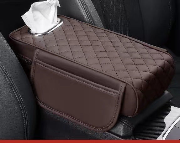 Memory Foam Car Center Console Cover with Synthetic Leather, Anti-Slip Design 13