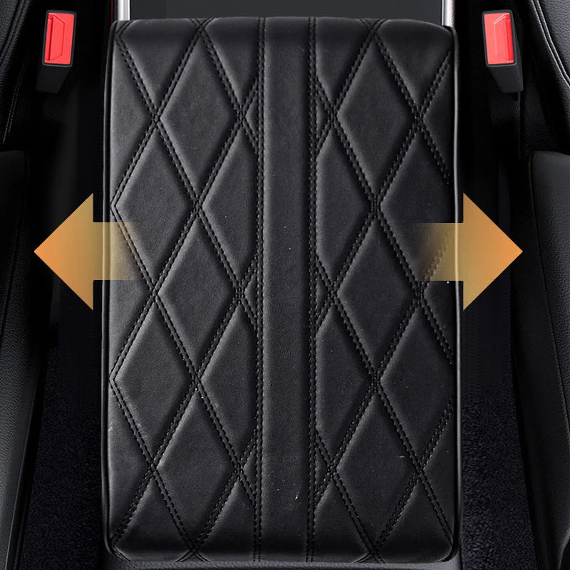 Memory Foam Car Center Console Cover with Synthetic Leather, Anti-Slip Design 4
