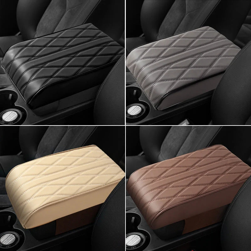 Memory Foam Car Center Console Cover with Synthetic Leather, Anti-Slip Design 5