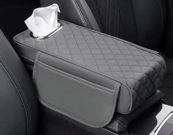 Memory Foam Car Center Console Cover with Synthetic Leather, Anti-Slip Design 7