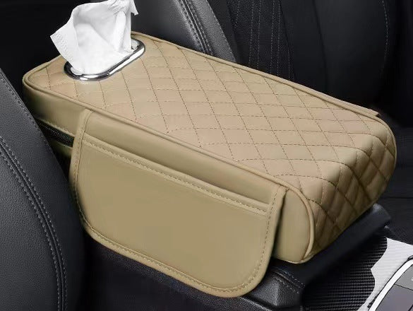 Memory Foam Car Center Console Cover with Synthetic Leather, Anti-Slip Design 8