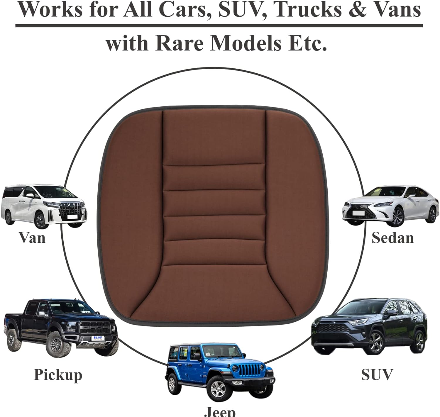 Memory Foam Car Seat Cushion with Ergonomic Support and Breathable Fabric 5