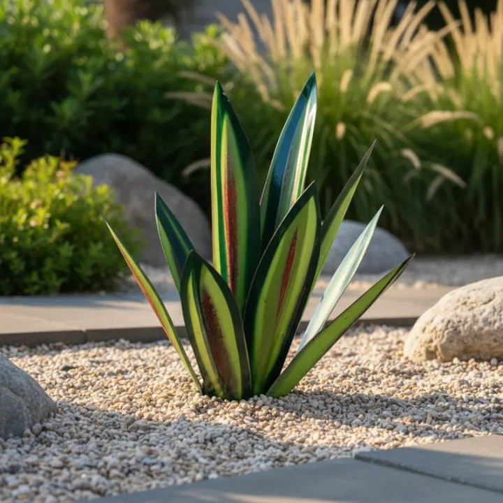 Metall-Agave Gartenfigur – Wetterfeste Deko für Garten & Terrasse 3