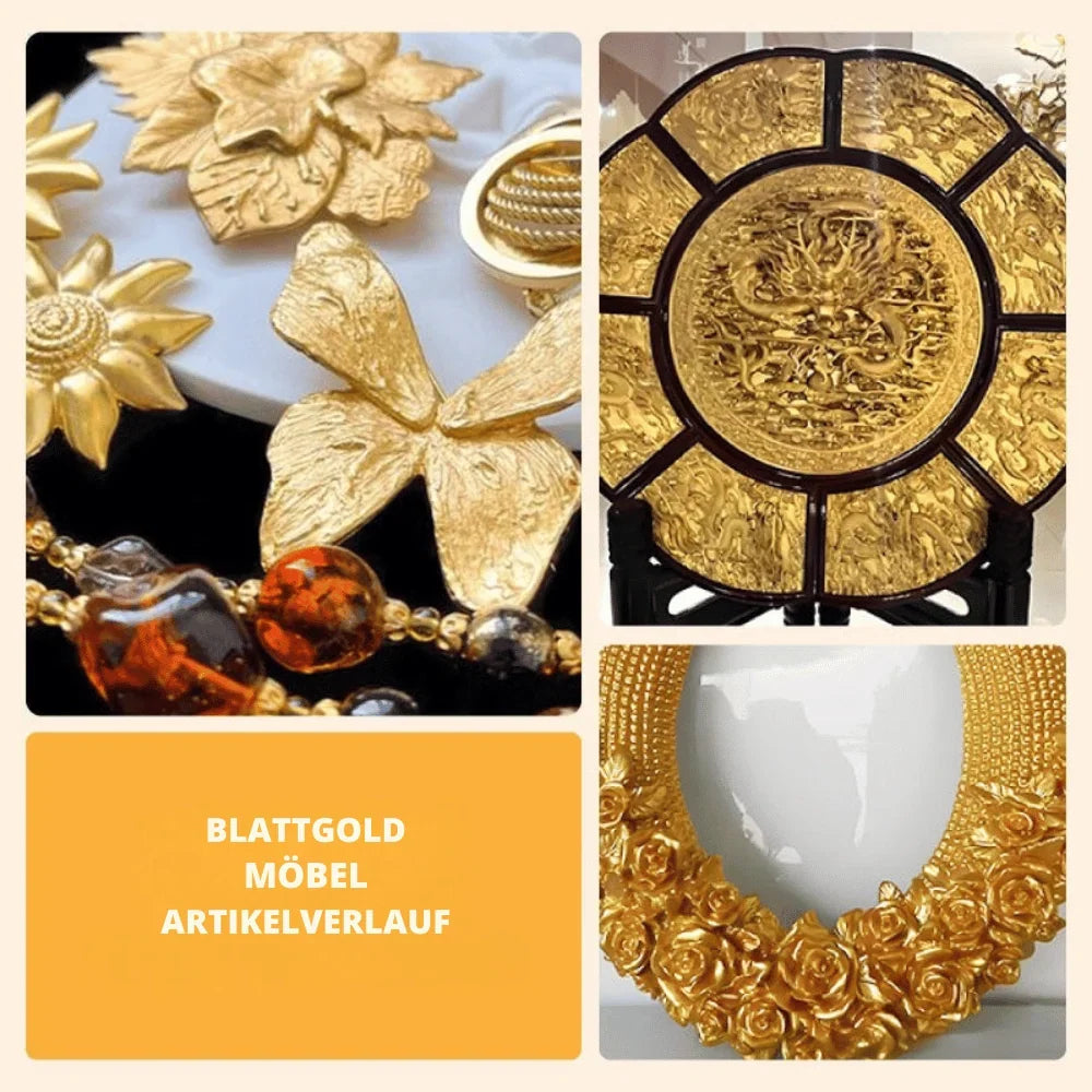 Metallic leaf paint