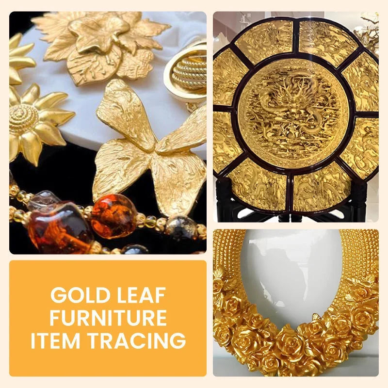 Metallic leaf paint