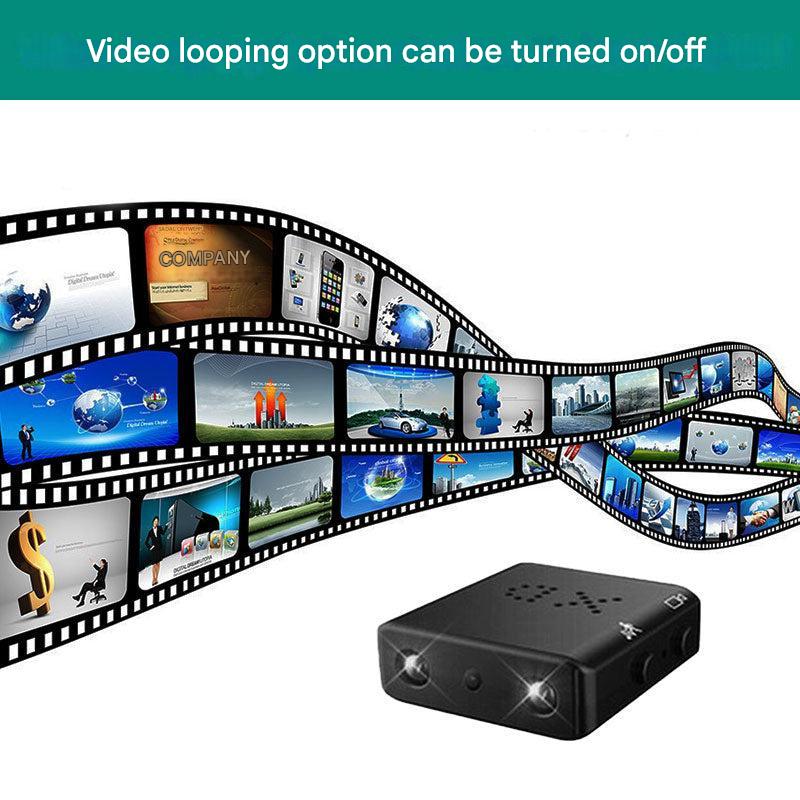 Mini caméra HD – Enregistrement compact 1080P, activation par mouvement et mode nuit