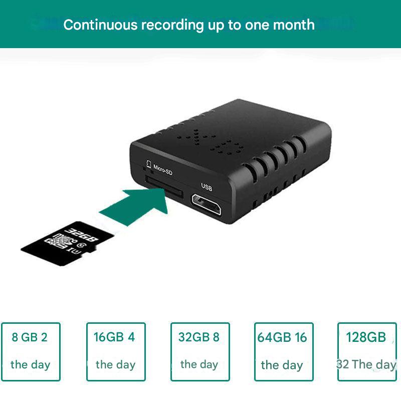 Mini caméra HD – Enregistrement compact 1080P, activation par mouvement et mode nuit