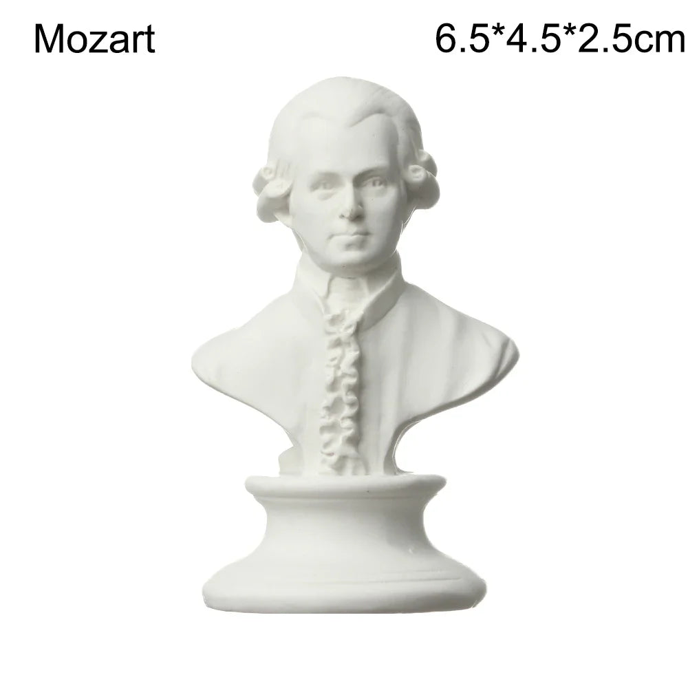 Mini Gipsbuste Portretten 5,5-7 cm voor Tekenpraktijk en Decoratie 20