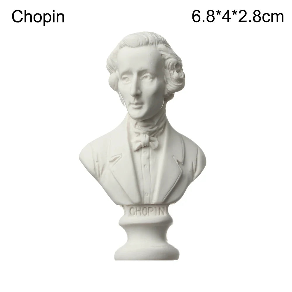 Mini Gipsbuste Portretten 5,5-7 cm voor Tekenpraktijk en Decoratie 30