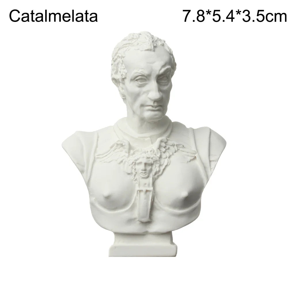 Mini Gipsbuste Portretten 5,5-7 cm voor Tekenpraktijk en Decoratie 6