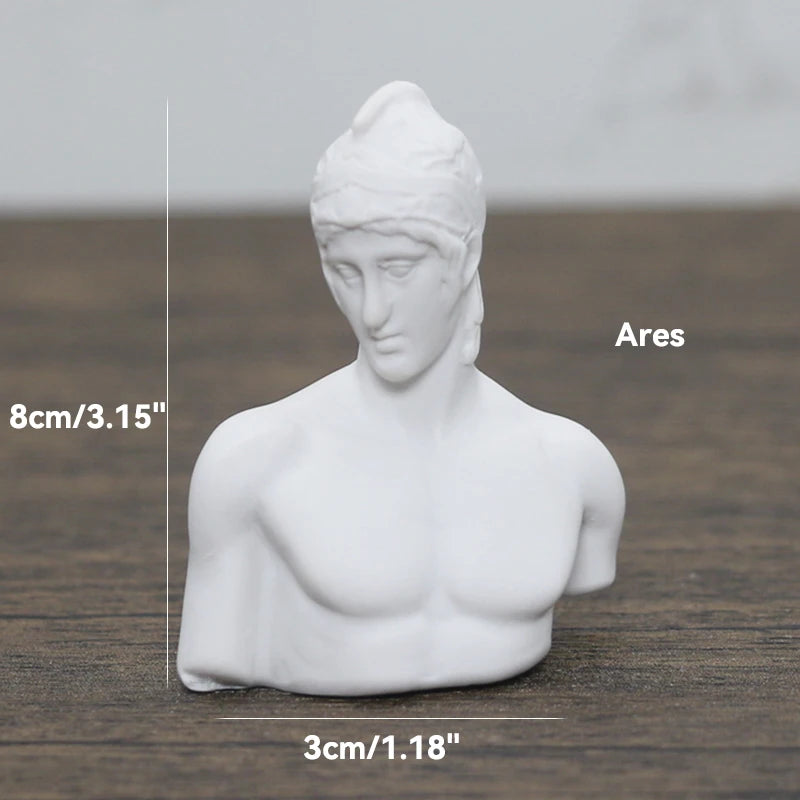 Miniaturbüste der griechischen Mythologie – Hermes-Büste als Dekorationsgeschenk 11