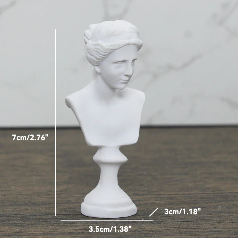 Miniaturbüste der griechischen Mythologie – Hermes-Büste als Dekorationsgeschenk 7
