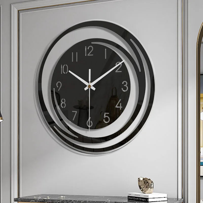 Modern Black Wall Clock in Acrylic - ScandiTime 2