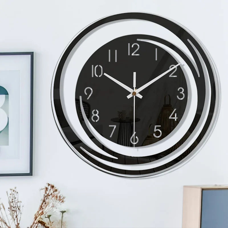 Modern Black Wall Clock in Acrylic - ScandiTime 4
