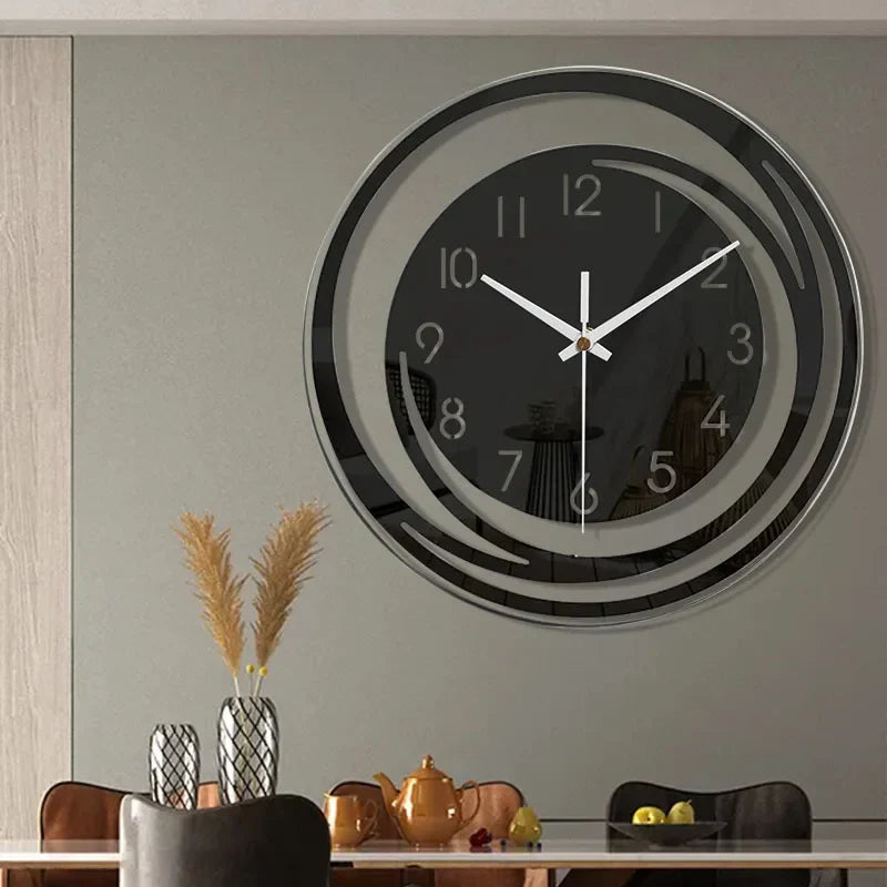 Modern Black Wall Clock in Acrylic - ScandiTime 5