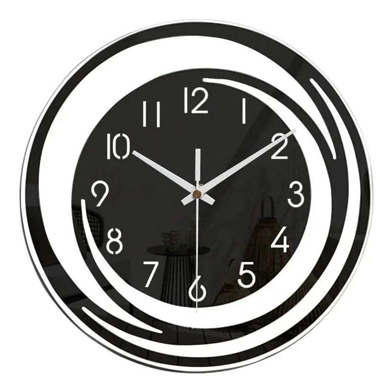 Modern Black Wall Clock in Acrylic - ScandiTime 6