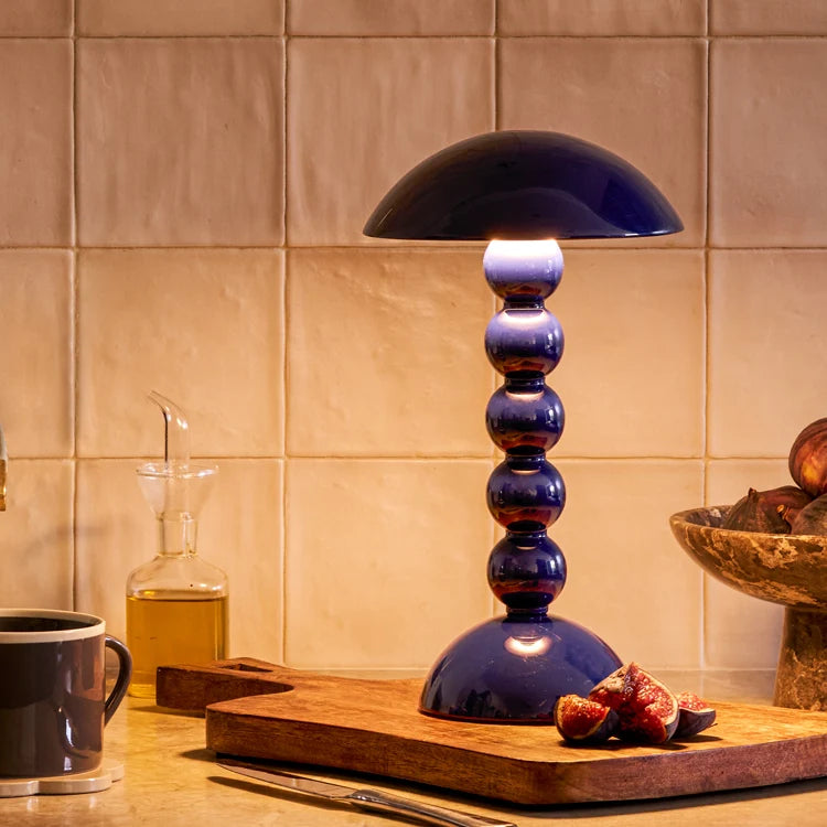 Navy Rechargeable LED Lamp with Adjustable Brightness, Compact Design 1