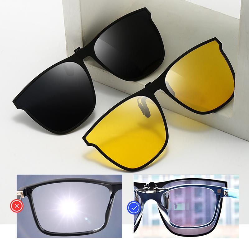New Polarized Clip-On Flip-Up Sunglasses 7