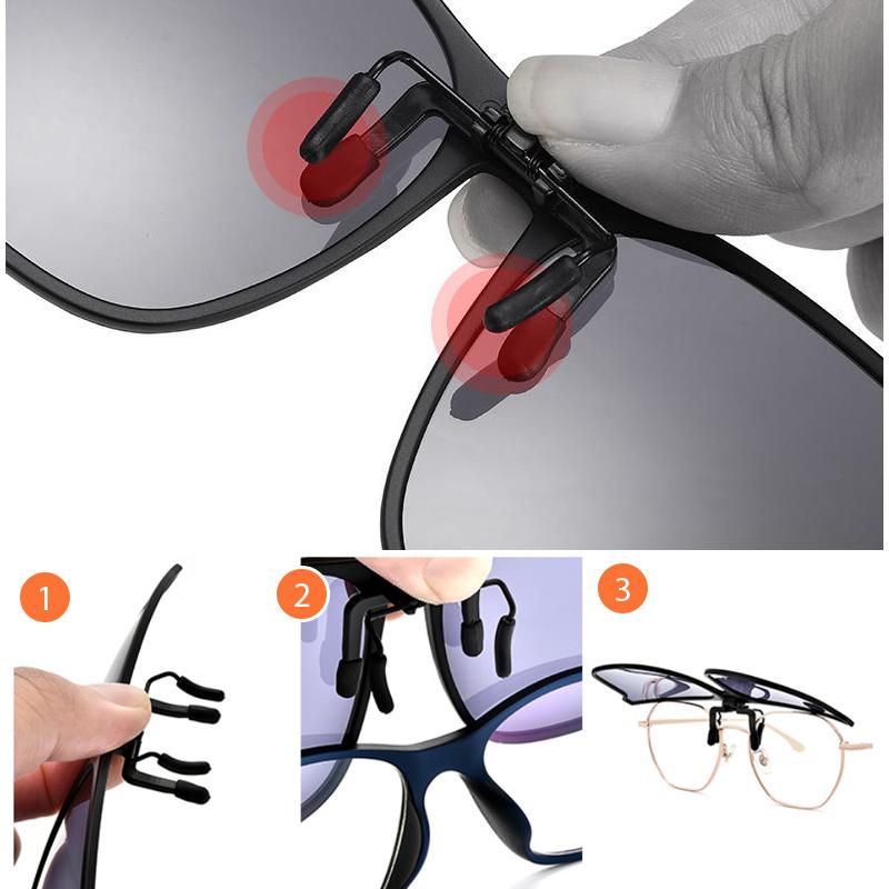 New Polarized Clip-On Flip-Up Sunglasses 8