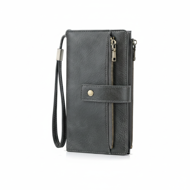 Portefeuille Tri-Fold Anti-RFID | Design Spacieux et Sécurisé pour Femmes