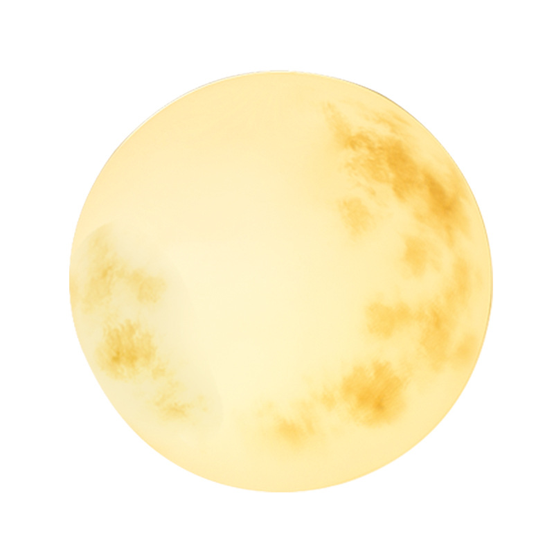 LunaGlow – Hængende Måneformet Havelampe med Blød LED-belysning