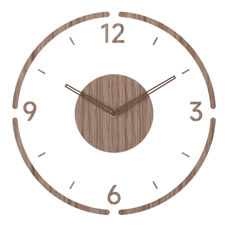 Wall Clock – Minimalist Wooden Frame Design with Silent Quartz Movement