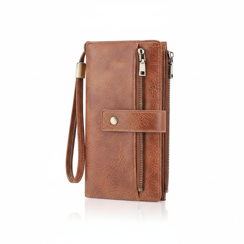 Portefeuille Tri-Fold Anti-RFID | Design Spacieux et Sécurisé pour Femmes