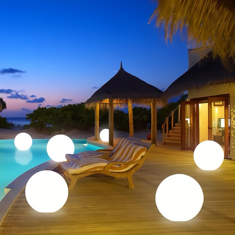 SolarAura – Udendørs Solcelle Kuglelampe til Have med Varm LED-lys