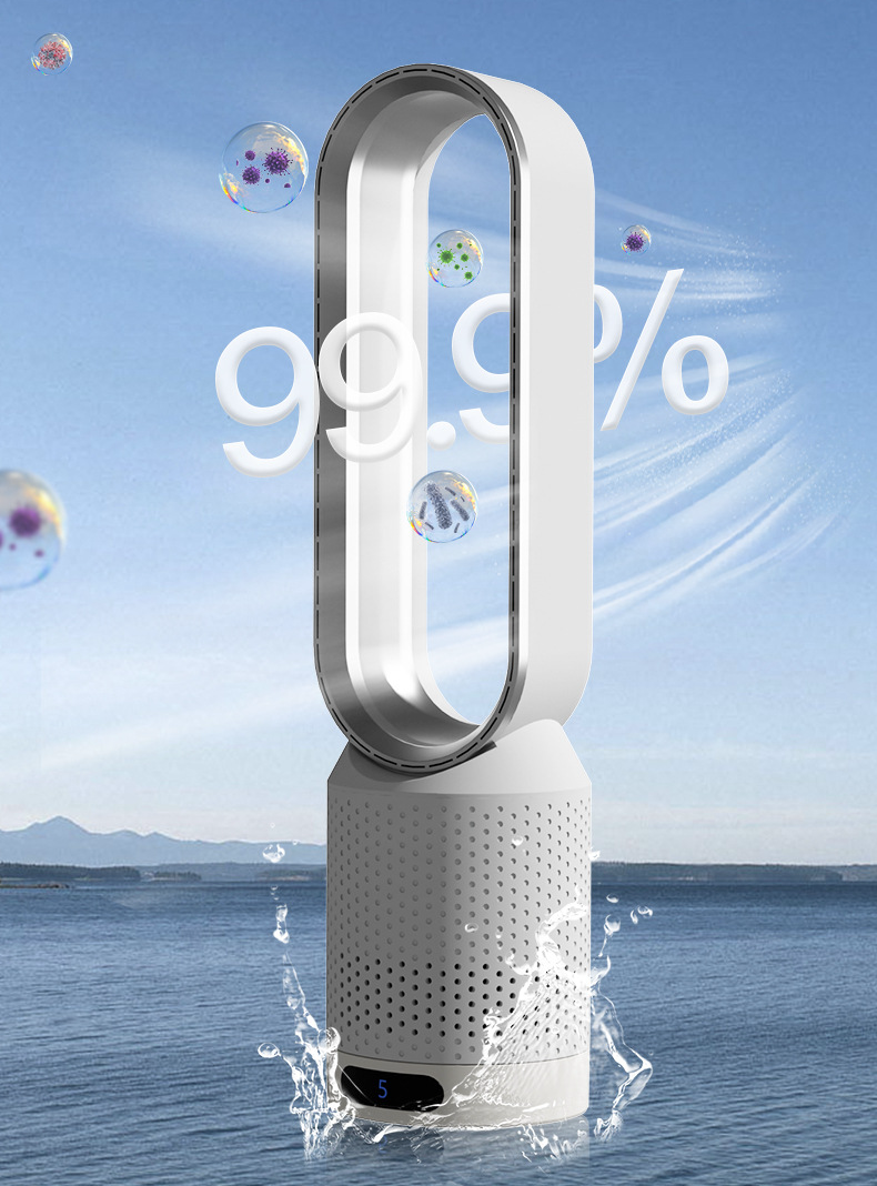 Climatiseur sans pales – Ventilateur 3-en-1 avec purificateur d'air, oscillation et commande tactile