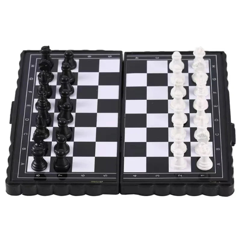Jeu d’Échecs Magnétique Compact pour Enfants – Plateau Pliable avec 32 Pièces pour un Apprentissage Ludique