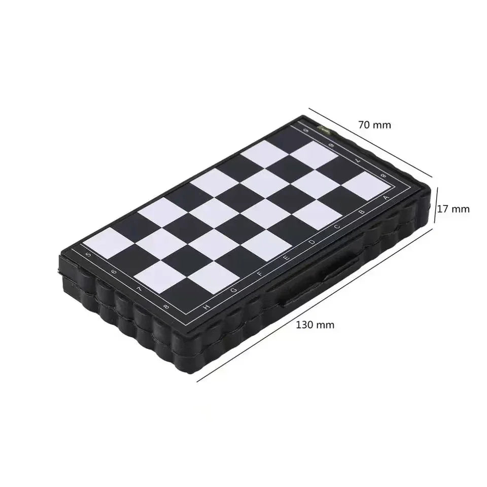 Jeu d’Échecs Magnétique Compact pour Enfants – Plateau Pliable avec 32 Pièces pour un Apprentissage Ludique