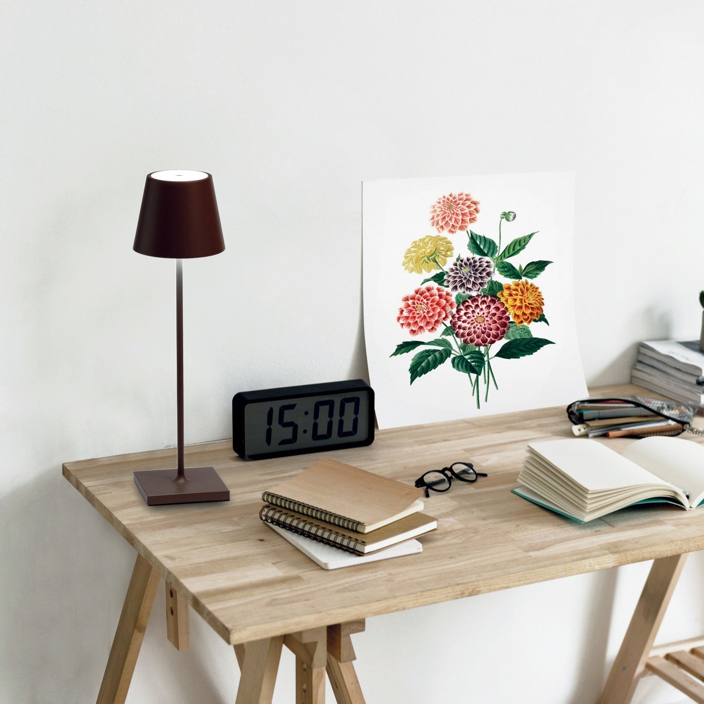 LumiGlair – Bærbar LED Bordlampe med Genopladeligt Batteri og Touch-betjening