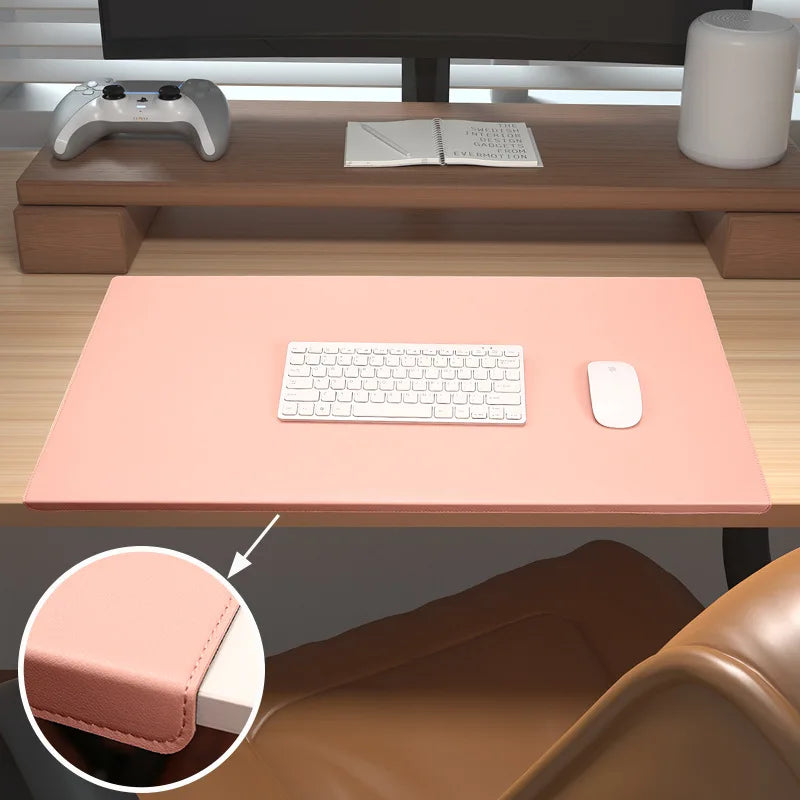 PU-Leather Desk Mat with Non-Slip Surface, Wrist and Elbow Support – Ergonomic Desk Pad for Office and Gaming 3