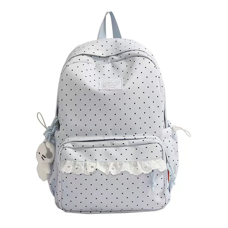 Polka Dot Ruffled Backpack Kalsten 1