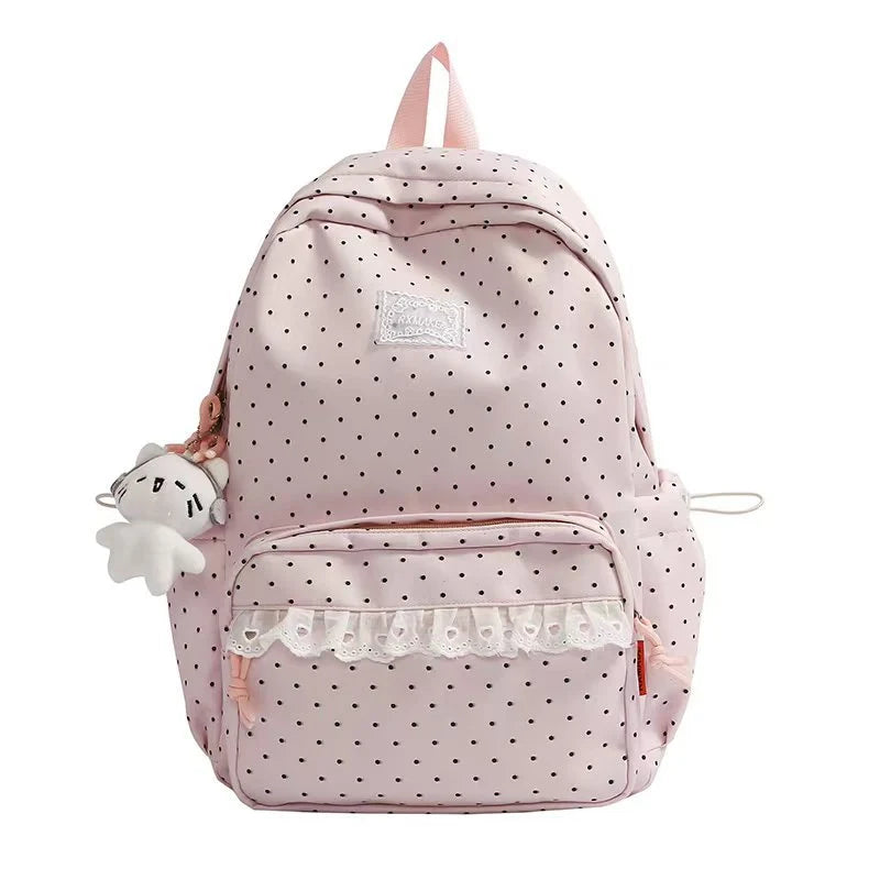Polka Dot Ruffled Backpack Kalsten 2