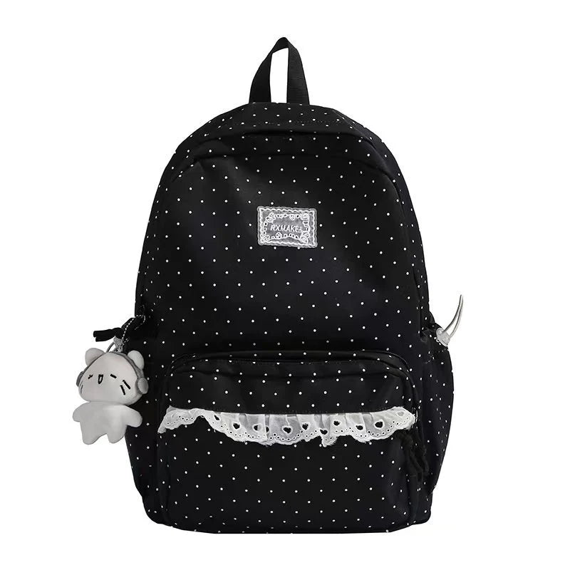 Polka Dot Ruffled Backpack Kalsten 3