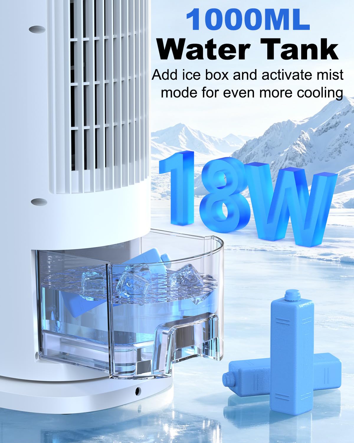 Portable 4-in-1 Room Cooler with Remote Control and Timer 5