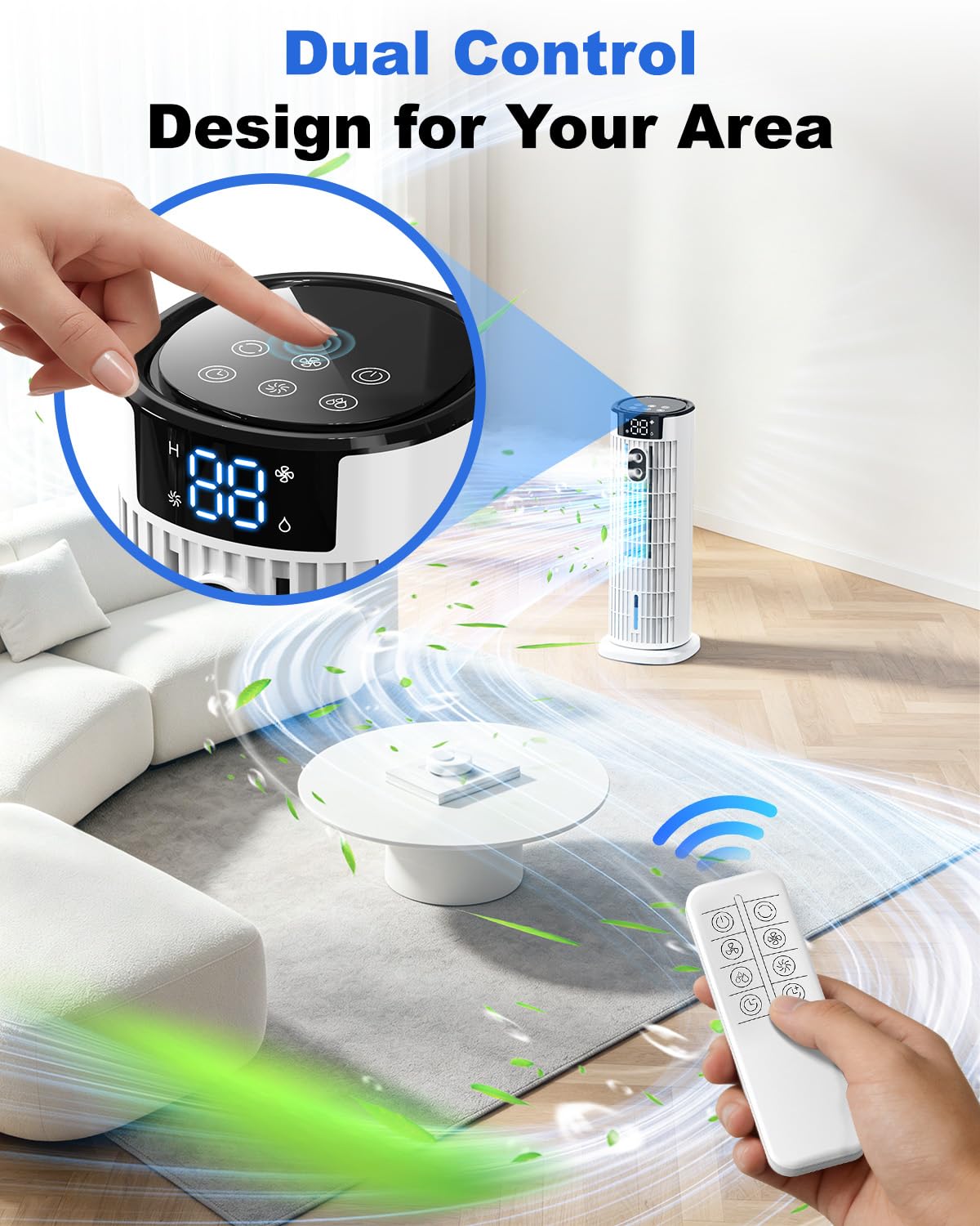 Portable 4-in-1 Room Cooler with Remote Control and Timer 6