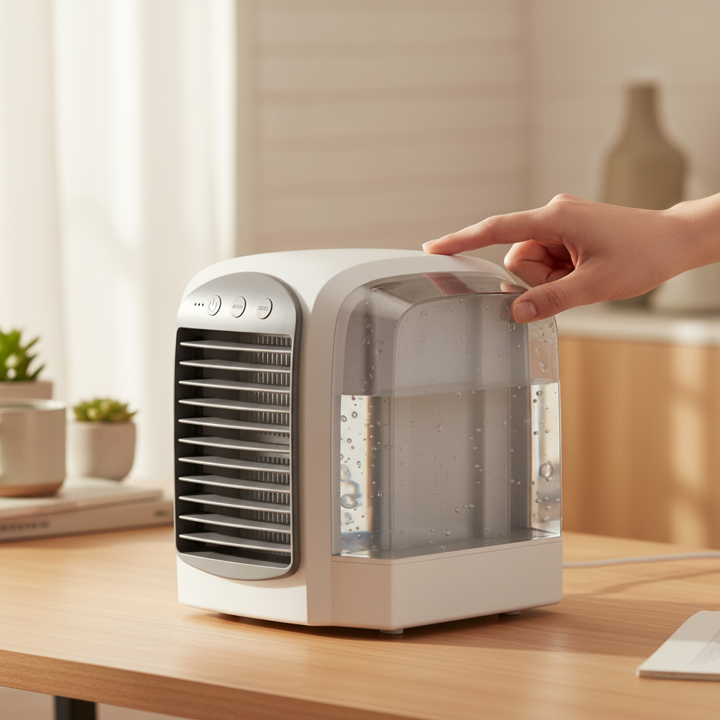 Portable Air Cooler Remote Cooling Fan Mini Oscillating 0