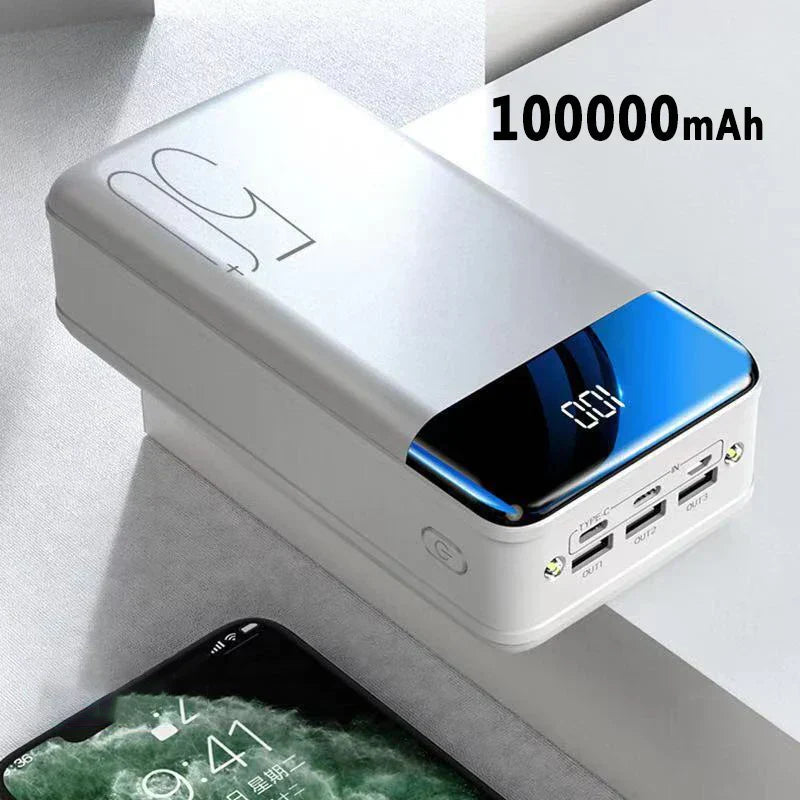 Ultra Power Bank – Capacité 50 000 mAh, Charge Rapide & Multiples Sorties USB pour Usage Prolongé