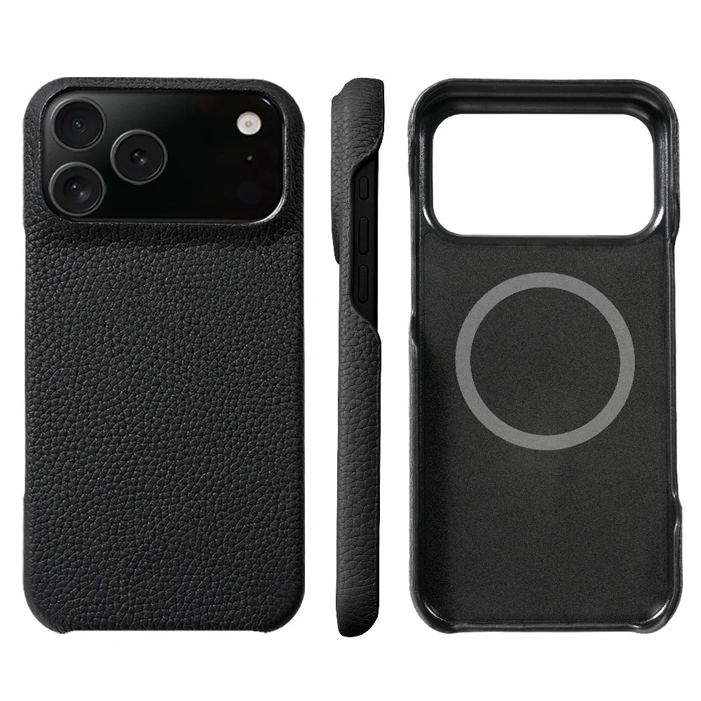Premium Leather iPhone Case with Lens Protection, MagSafe for iPhone 14/13/13 Pro 15