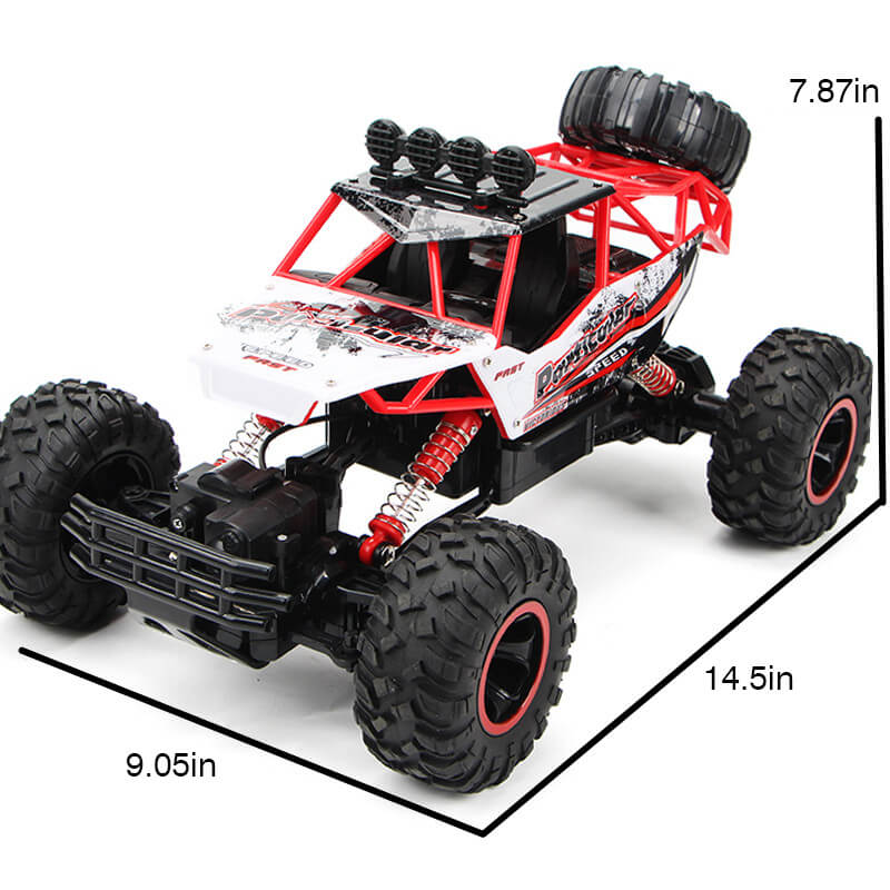 4WD-monstertruck met afstandsbediening, krachtige offroadprestaties en duurzame legeringconstructie