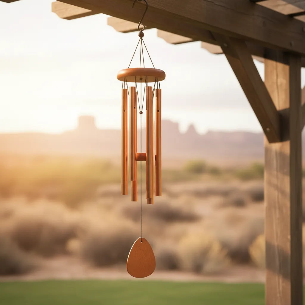 Rana – Windgong voor tuinliefhebbers, elegant metalen ontwerp, rustgevende geluiden 1