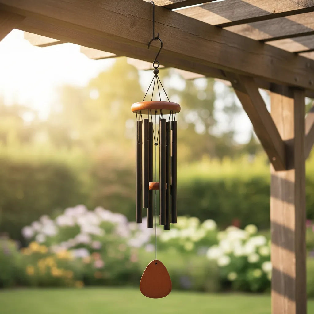 Rana – Windgong voor tuinliefhebbers, elegant metalen ontwerp, rustgevende geluiden 2