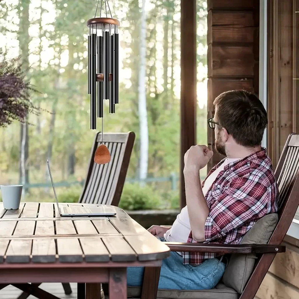Rana – Windgong voor tuinliefhebbers, elegant metalen ontwerp, rustgevende geluiden 6