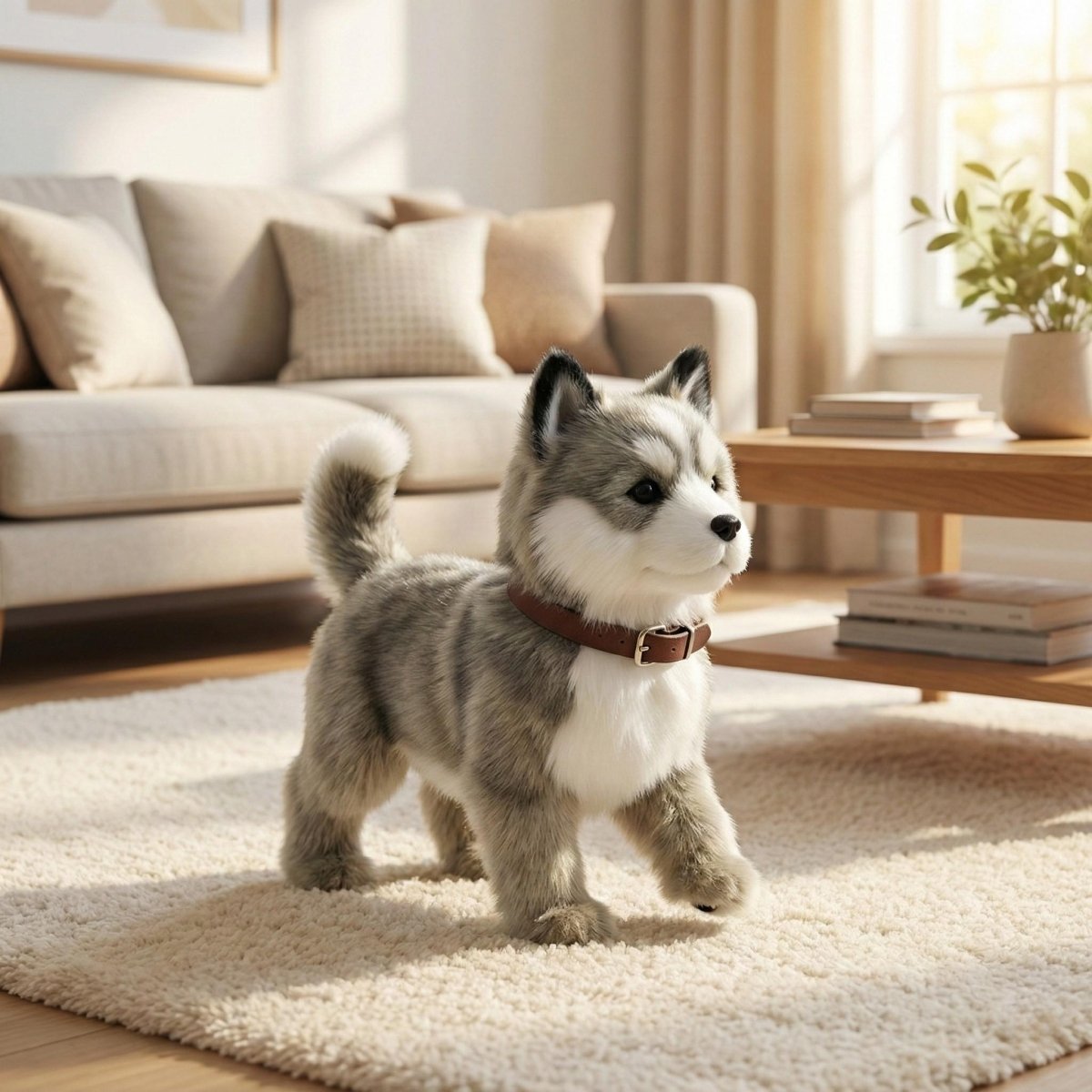 Realistic Walking Husky Puppy – Realistic Barking & Moving Electronic Robot Dog Toy 1
