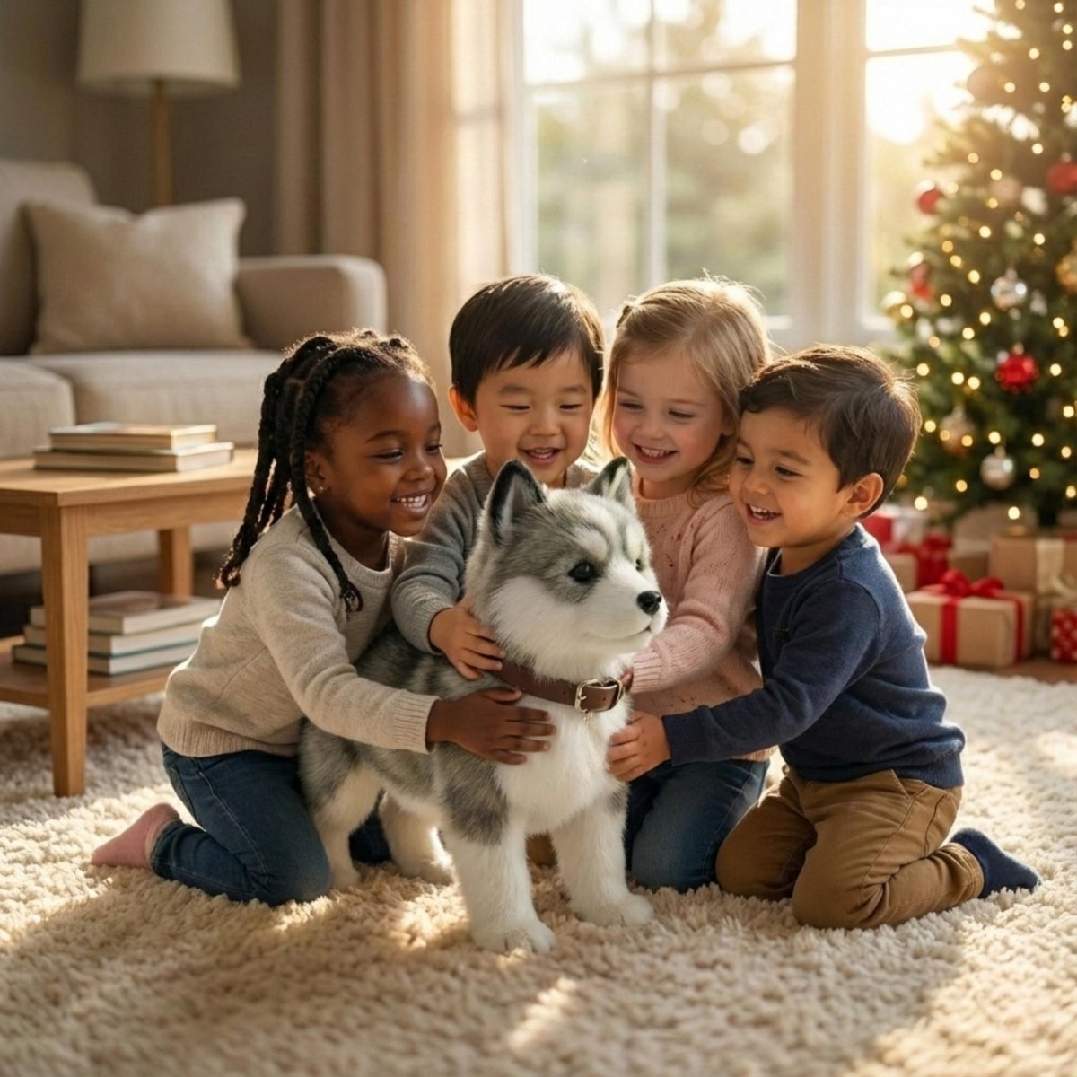 Realistic Walking Husky Puppy – Realistic Barking & Moving Electronic Robot Dog Toy 5
