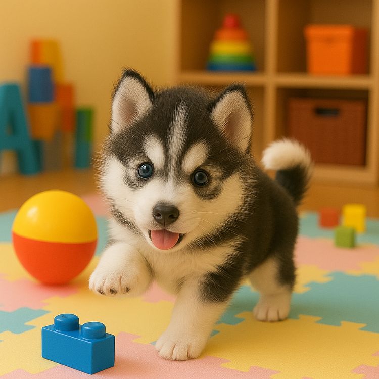 Realistic Walking Husky Puppy – Realistic Barking & Moving Electronic Robot Dog Toy 7