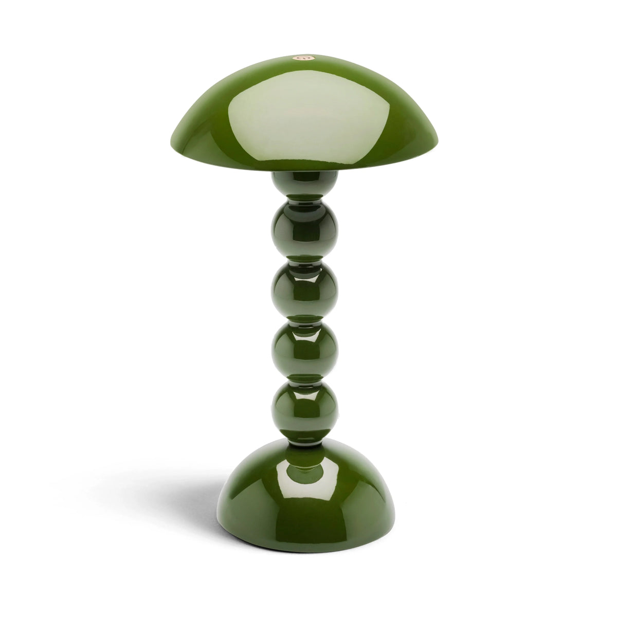 Rechargeable Khaki LED Lamp – Bobbin Design with Adjustable Brightness, 30cm 0